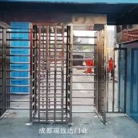 成都地铁医院单位全高不锈钢转闸-单双向人行转闸通道定制13032826899