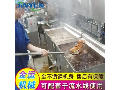 厂家供应 蜗牛酥油炸机 休闲食品全自动油炸机 猫耳朵油炸设备