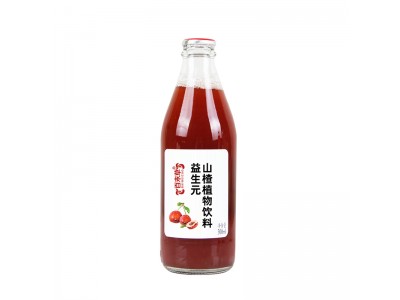 益生元山楂饮品 鲜果打浆酸甜解腻植物饮料300ml瓶装代加工