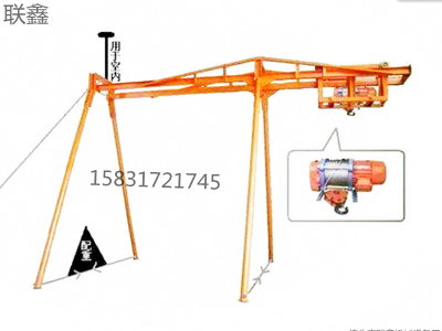楼房小吊机室内装修砂石料吊运机四柱直滑式小型吊运机图2