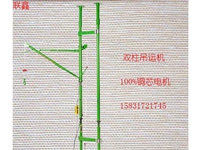 便携式吊运机室内双柱小型吊运机楼房快速砂石料小型吊机窗口吊机图2