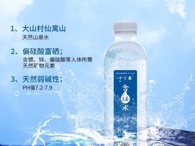 十分米含硒水含硒矿泉水饮用水五星酒店商务会议常备水瓶装商务图2